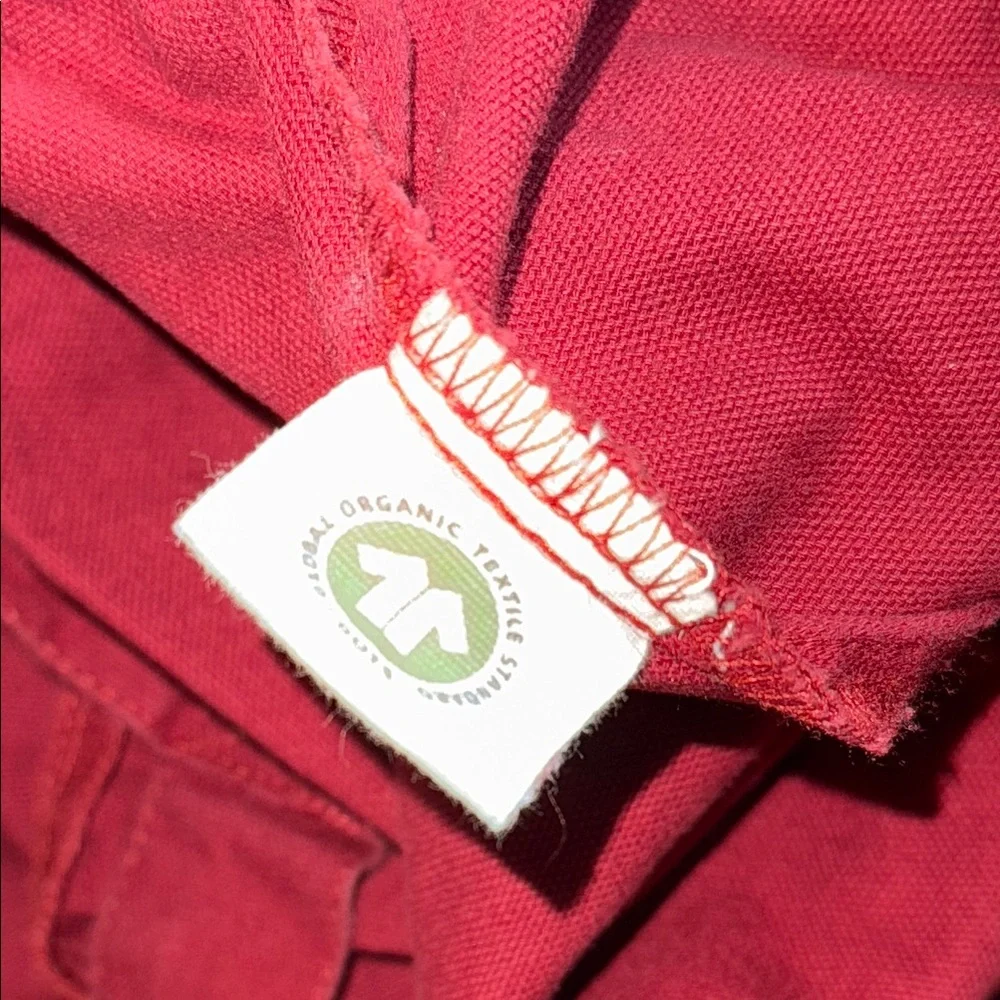 Lucy & Yak Original Cotton Dungarees burgundy maroon - Picture 7 of 10